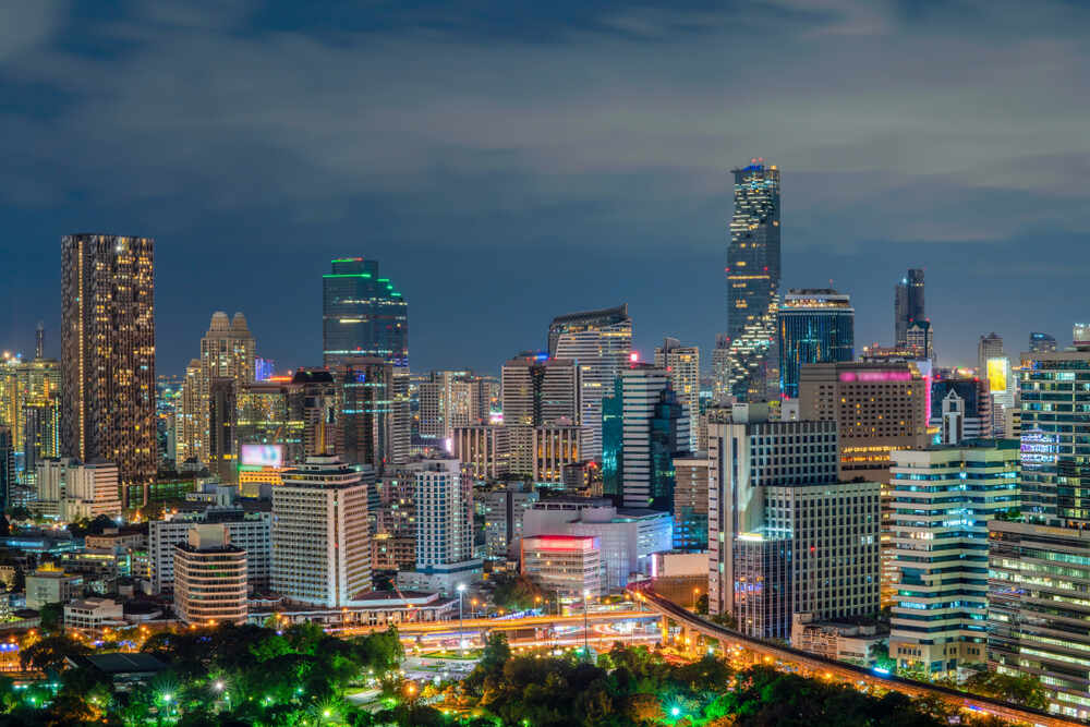 The Sathorn-Silom area comes alive at night